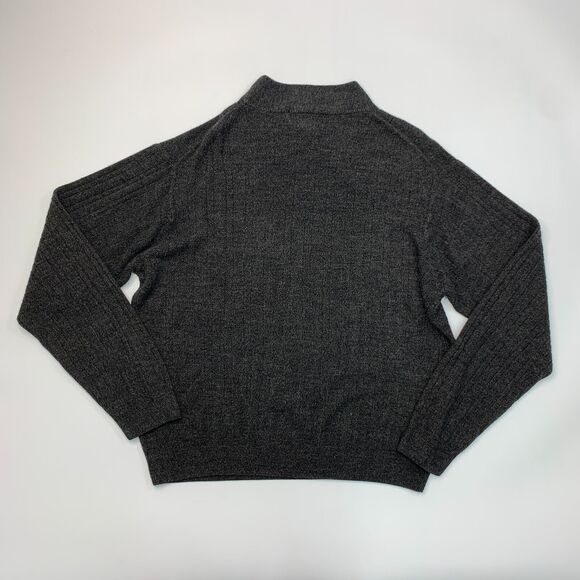 Vintage Taylor & Henry Sweater Mens XL Extra Large Charcoal Soft Acrylic Mock - Picture 7 of 10